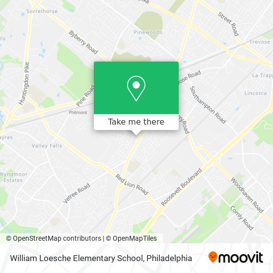 William Loesche Elementary School map
