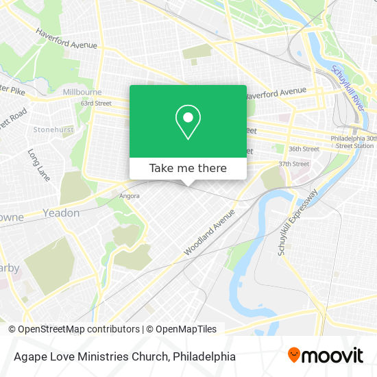 Agape Love Ministries Church map