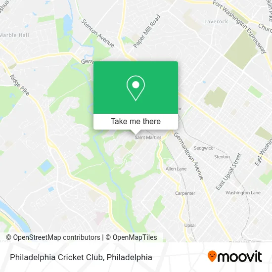 Philadelphia Cricket Club map