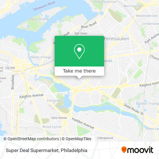 Mapa de Super Deal Supermarket