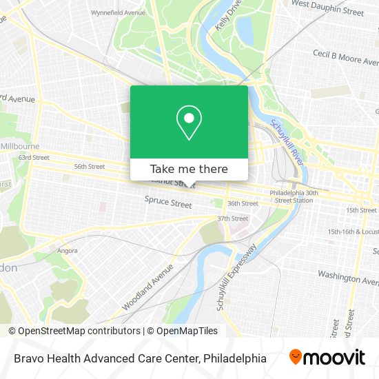 Mapa de Bravo Health Advanced Care Center