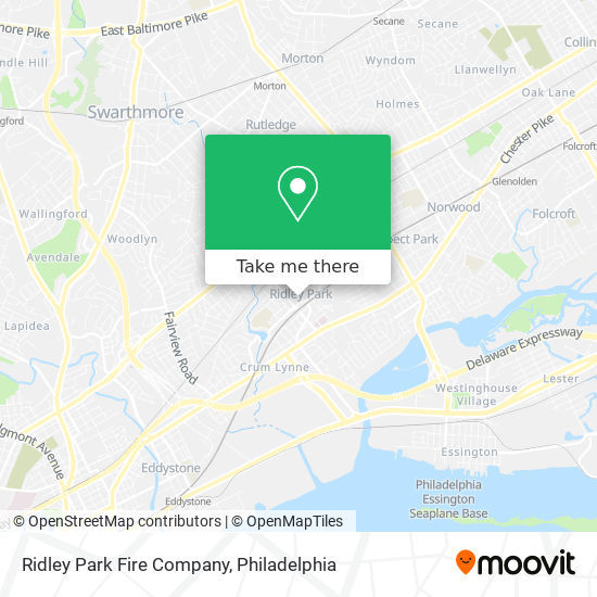 Mapa de Ridley Park Fire Company