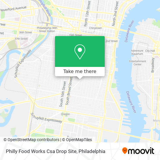 Philly Food Works Csa Drop Site map
