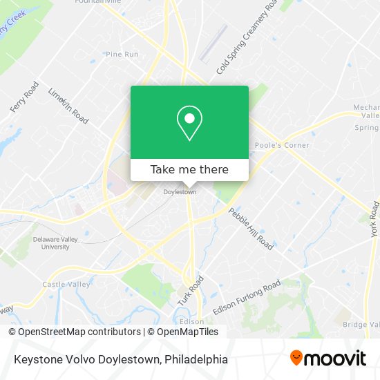 Mapa de Keystone Volvo Doylestown