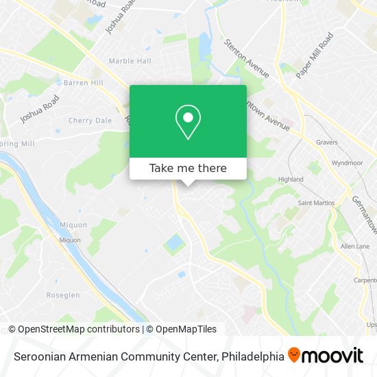 Seroonian Armenian Community Center map