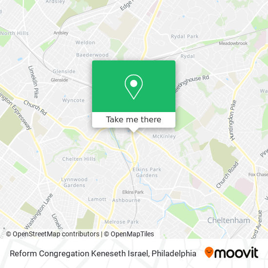 Reform Congregation Keneseth Israel map
