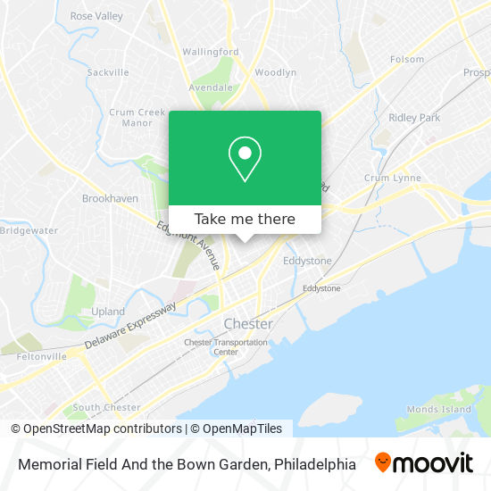 Mapa de Memorial Field And the Bown Garden