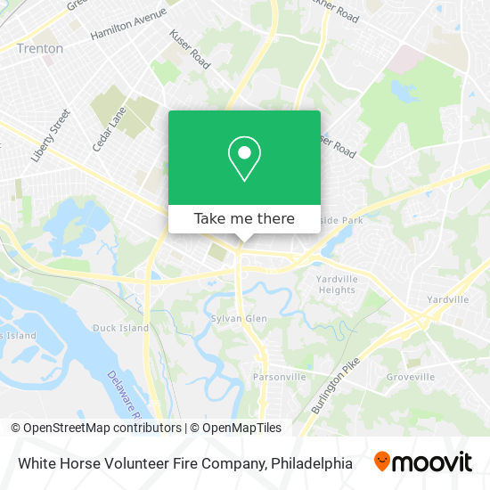 White Horse Volunteer Fire Company map