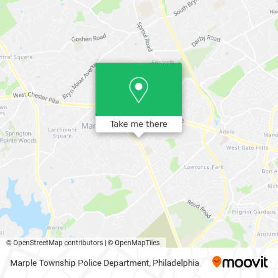 Mapa de Marple Township Police Department