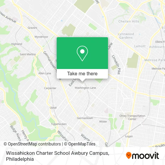 Wissahickon Charter School Awbury Campus map