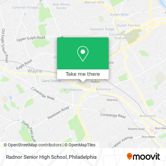 Radnor Senior High School map