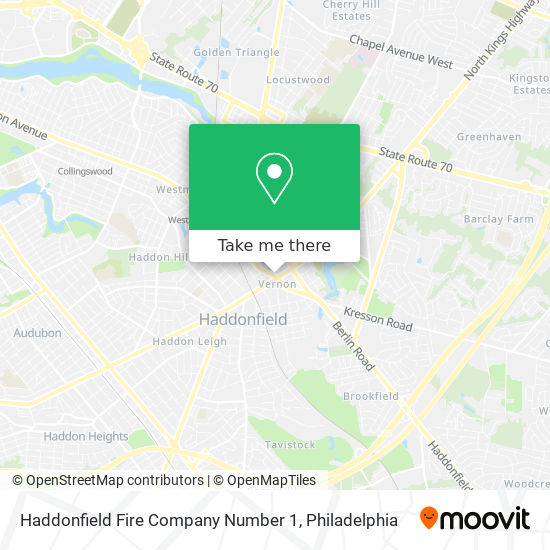 Haddonfield Fire Company Number 1 map