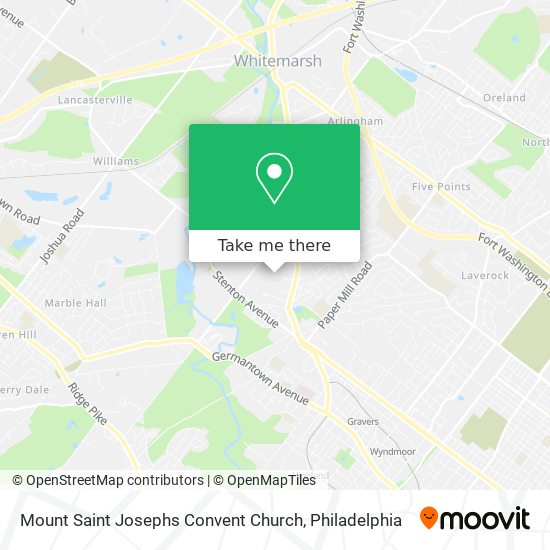 Mount Saint Josephs Convent Church map