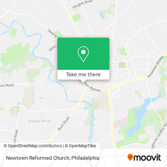 Newtown Reformed Church map