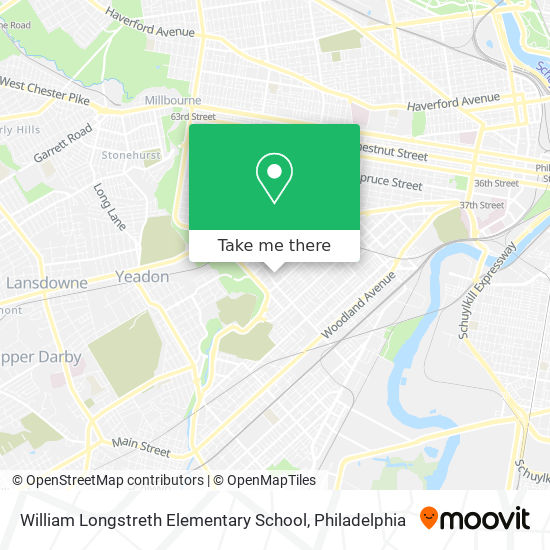 William Longstreth Elementary School map