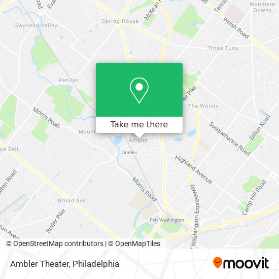Mapa de Ambler Theater