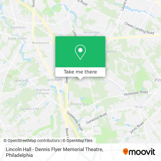 Mapa de Lincoln Hall - Dennis Flyer Memorial Theatre