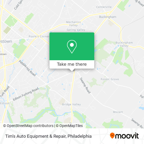 Tim's Auto Equipment & Repair map