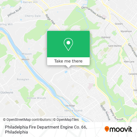 Mapa de Philadelphia Fire Department Engine Co. 66