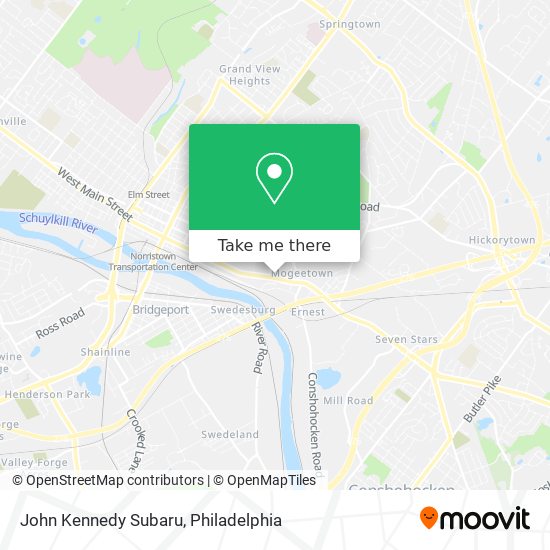 John Kennedy Subaru map