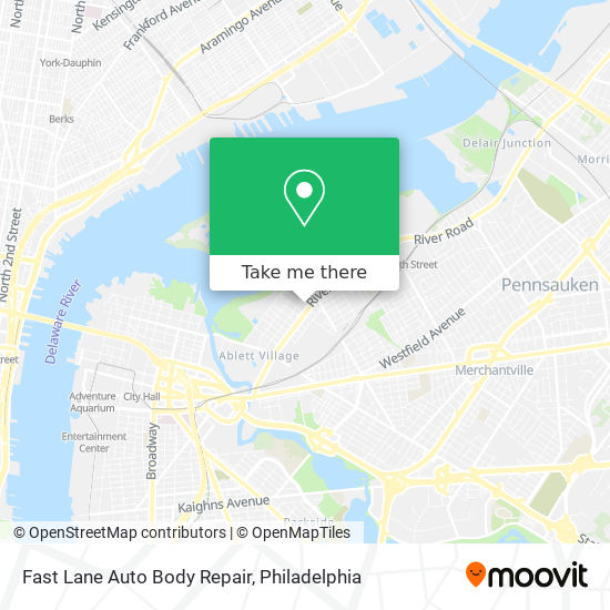 Fast Lane Auto Body Repair map