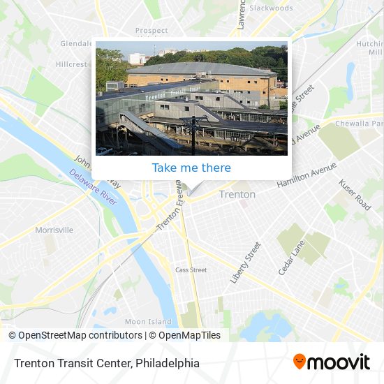 Trenton Transit Center map