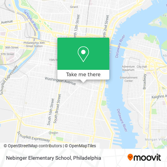 Mapa de Nebinger Elementary School