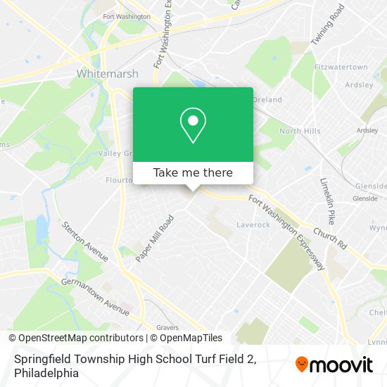 Springfield Township High School Turf Field 2 map