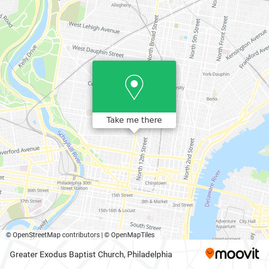 Mapa de Greater Exodus Baptist Church