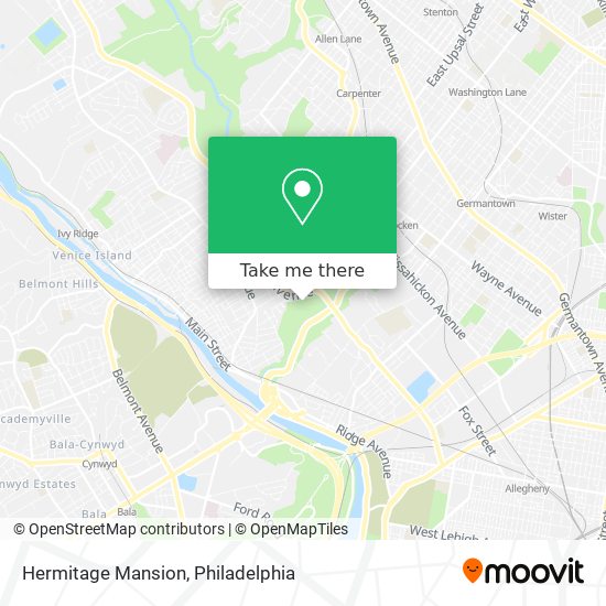 Hermitage Mansion map