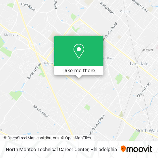 North Montco Technical Career Center map