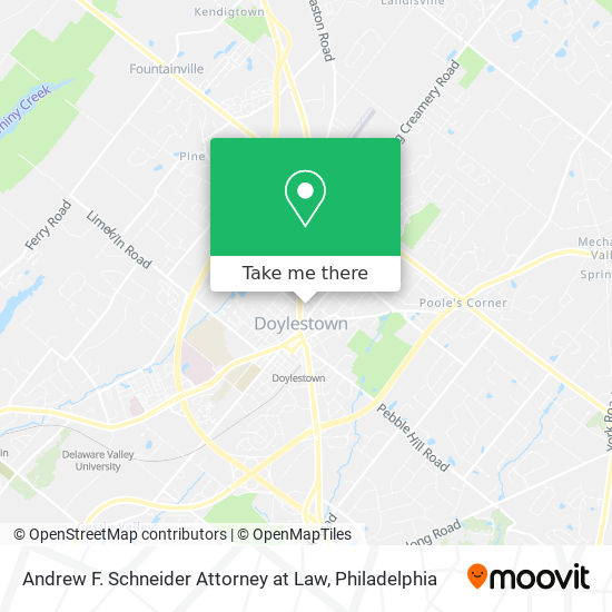 Andrew F. Schneider Attorney at Law map