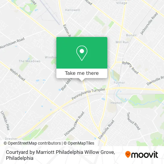 Courtyard by Marriott Philadelphia Willow Grove map