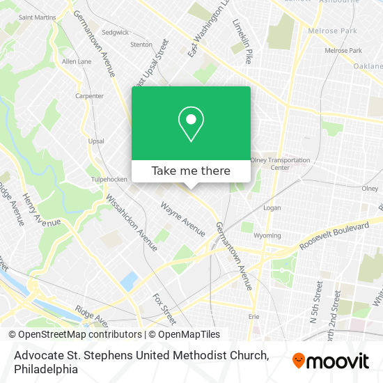 Mapa de Advocate St. Stephens United Methodist Church