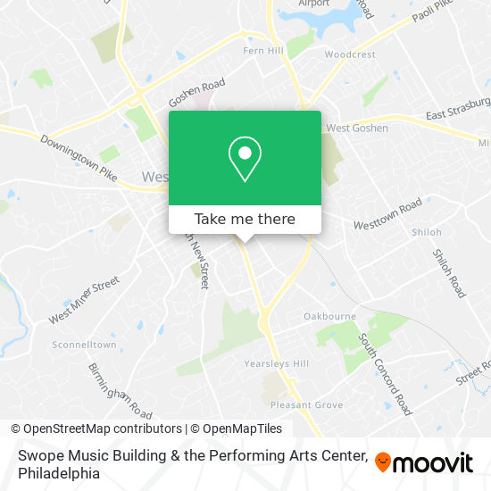 Mapa de Swope Music Building & the Performing Arts Center