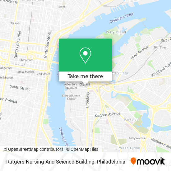 Mapa de Rutgers Nursing And Science Building