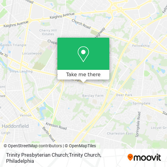 Trinity Presbyterian Church;Trinity Church map