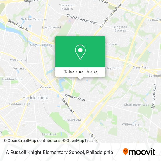 A Russell Knight Elementary School map