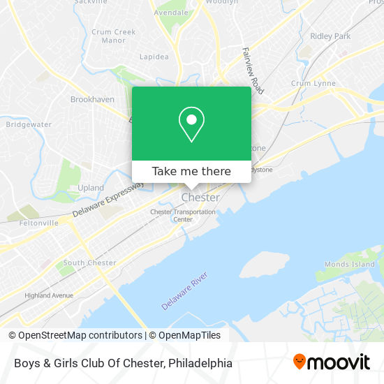 Boys & Girls Club Of Chester map