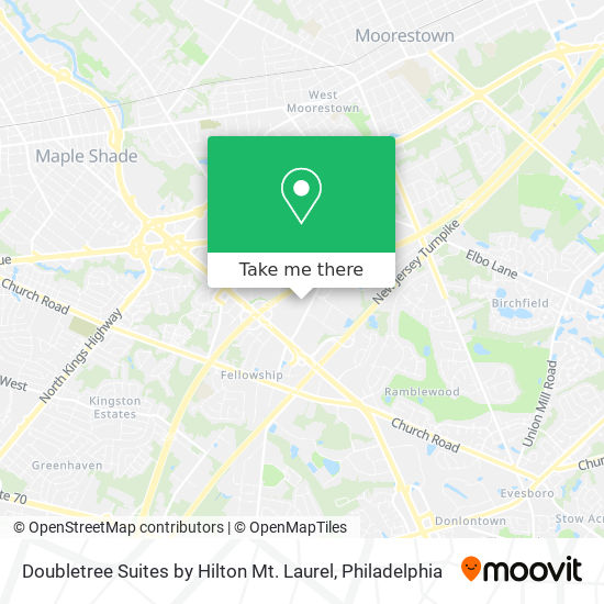 Doubletree Suites by Hilton Mt. Laurel map