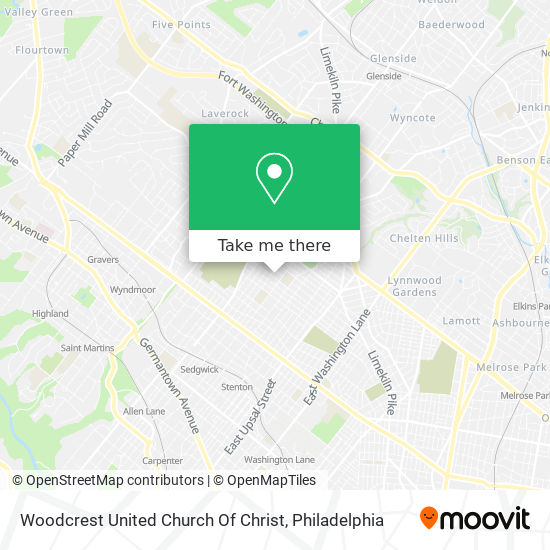 Woodcrest United Church Of Christ map