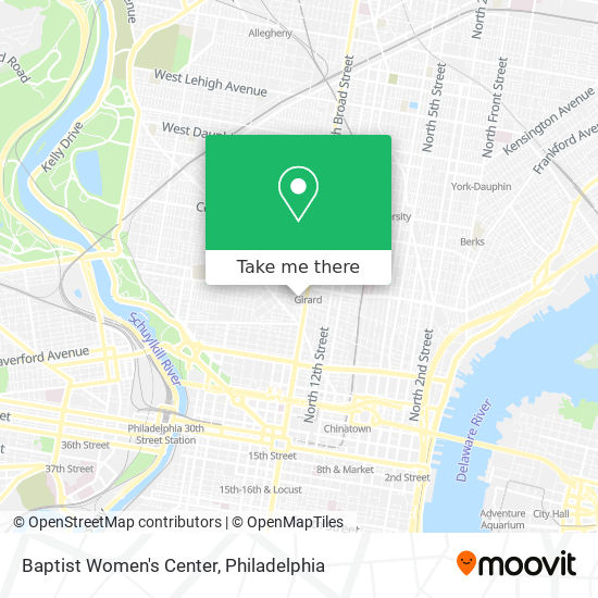 Baptist Women's Center map