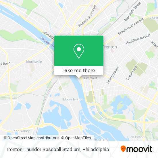 Mapa de Trenton Thunder Baseball Stadium