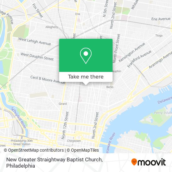 Mapa de New Greater Straightway Baptist Church