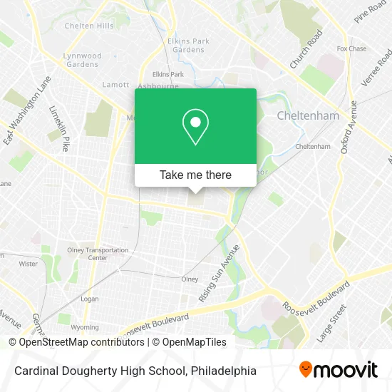 Mapa de Cardinal Dougherty High School