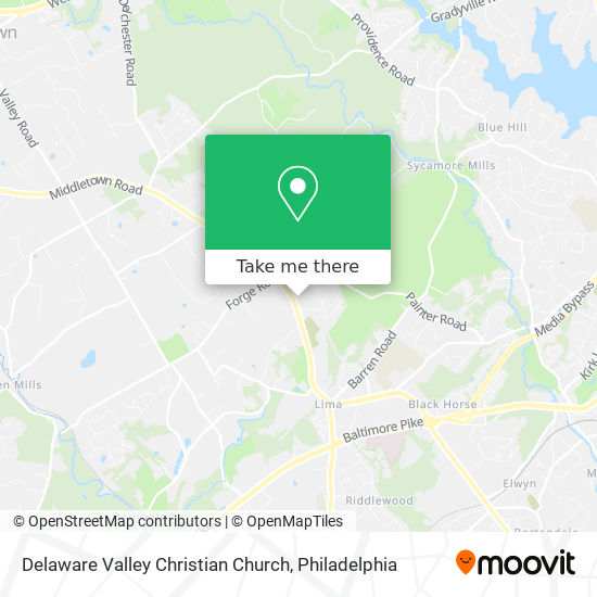 Mapa de Delaware Valley Christian Church