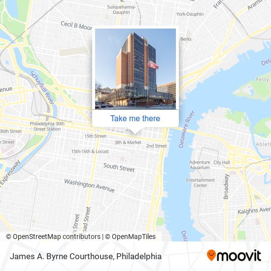 James A. Byrne Courthouse map