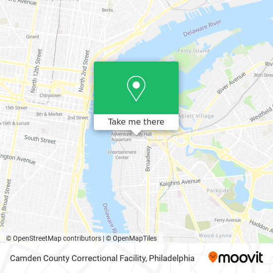 Mapa de Camden County Correctional Facility
