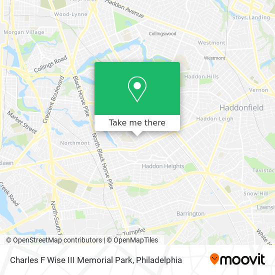 Charles F Wise III Memorial Park map