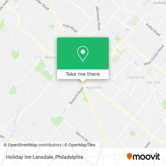 Holiday Inn Lansdale map